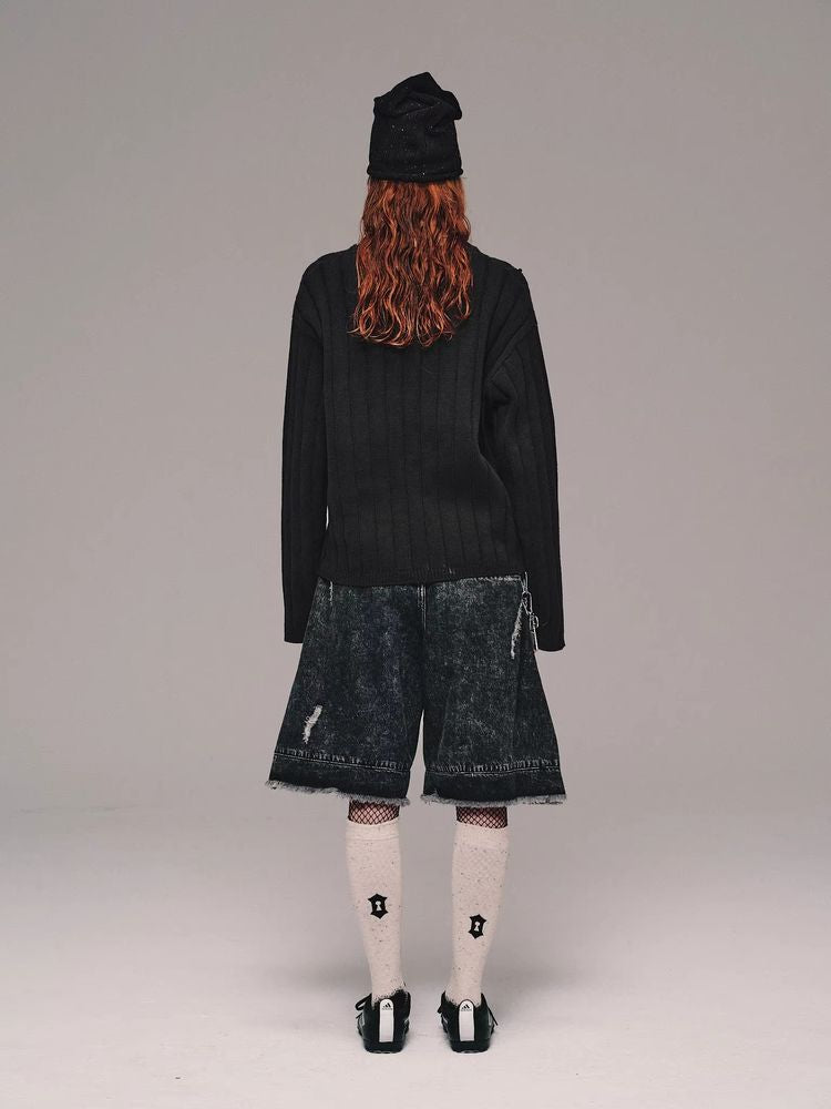 PUNK THICK NAVY SWEATER [S0000010126]