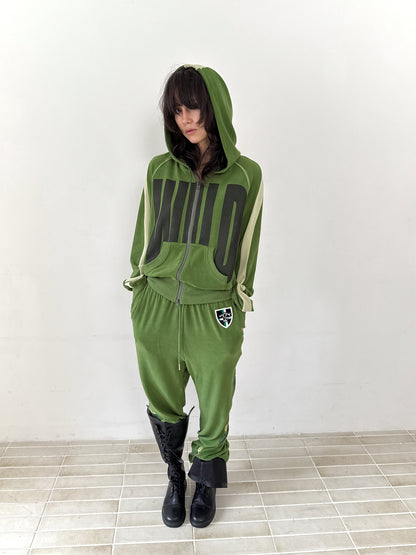 Color-Blocked Relaxed-Fit Hooded Sweatshirt【s0000014209】