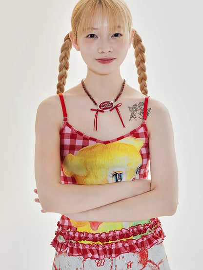 Plaid camisole【s0000009521】