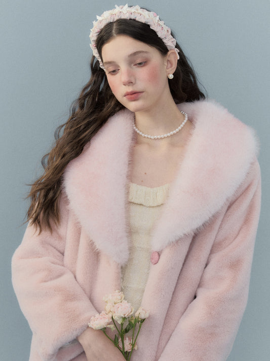 French cream floral headband【s0000005654】