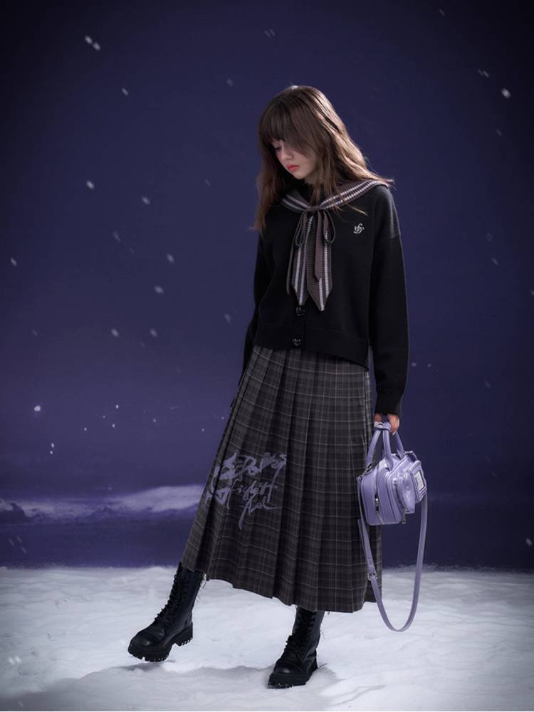 Sailor style knit cardigan【s0000011296】