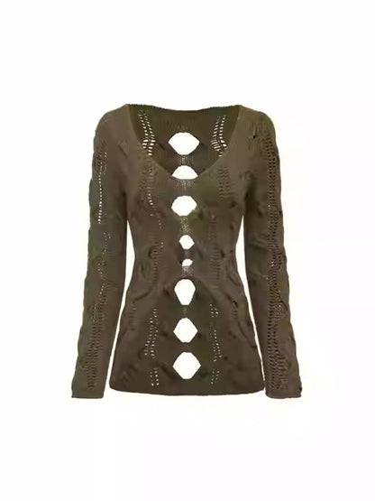 Slim knit sweater【s0000011408】