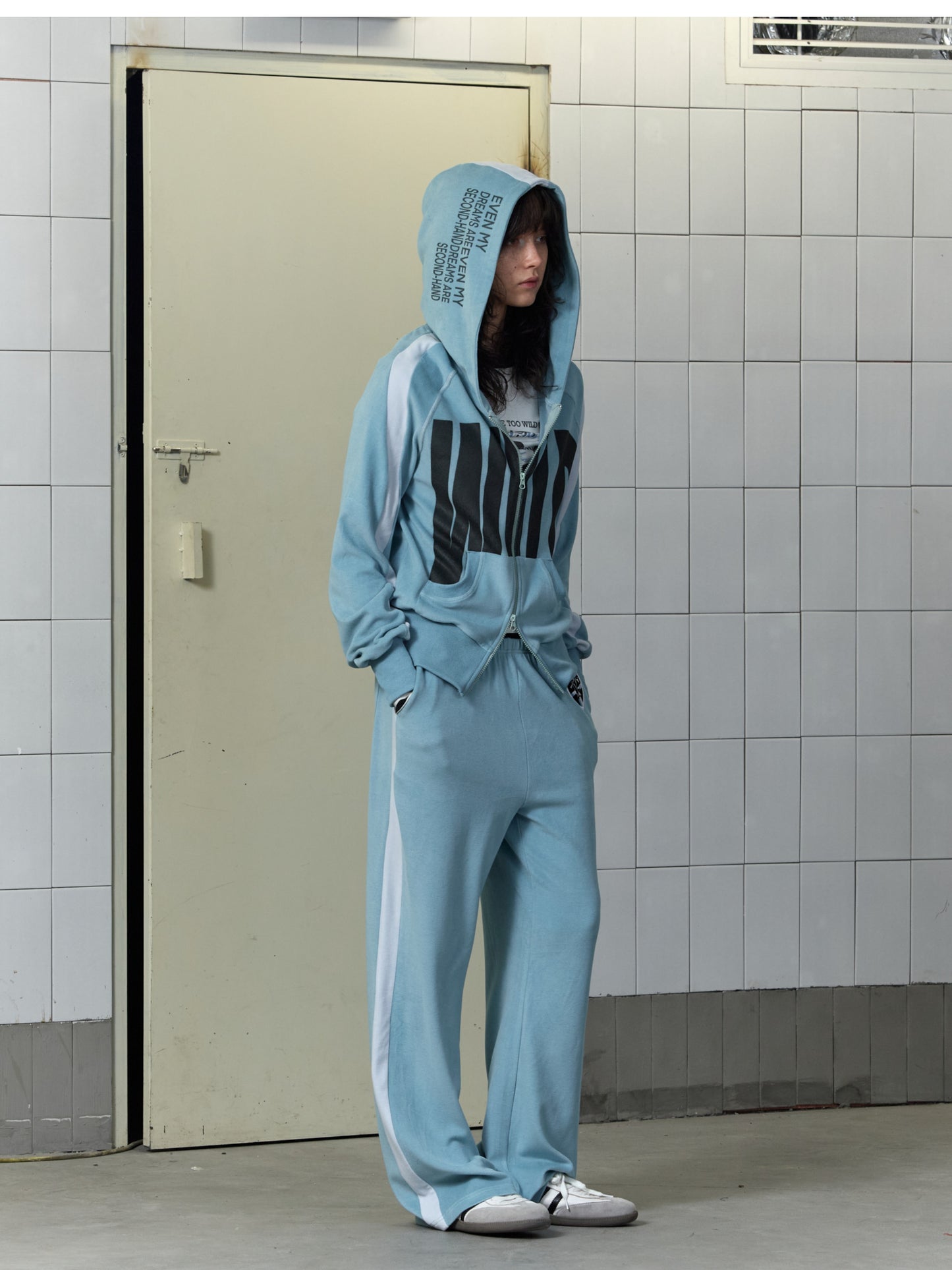 Color-Blocked Relaxed-Fit Hooded Sweatshirt【s0000014209】