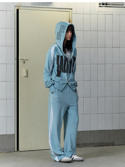 Color-Blocked Relaxed-Fit Hooded Sweatshirt【s0000014209】