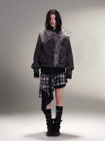 따뜻한 PU 가죽 자켓 [S0000011454]