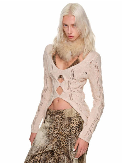 Slim knit sweater【s0000011408】