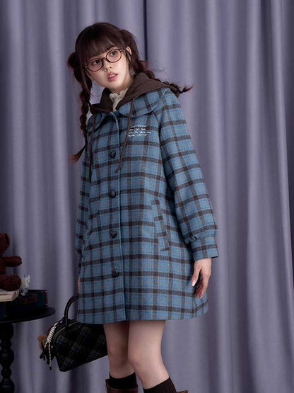 Hooded College Style Coat [S0000010693]