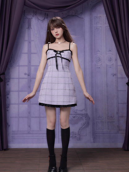 Slim suspender dress【s0000007394】