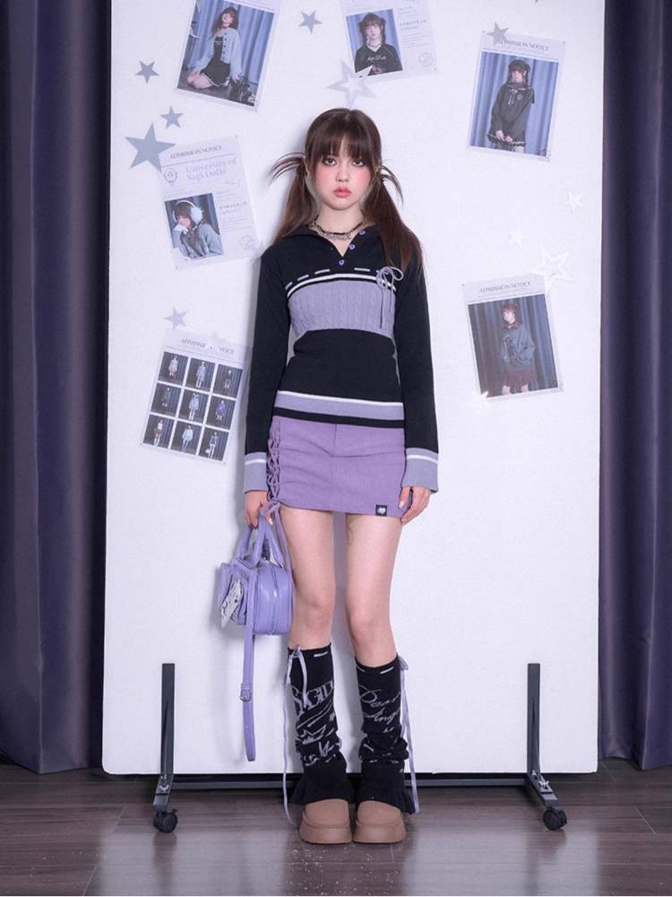 Hooded slim-fit knit sweater【s0000011287】