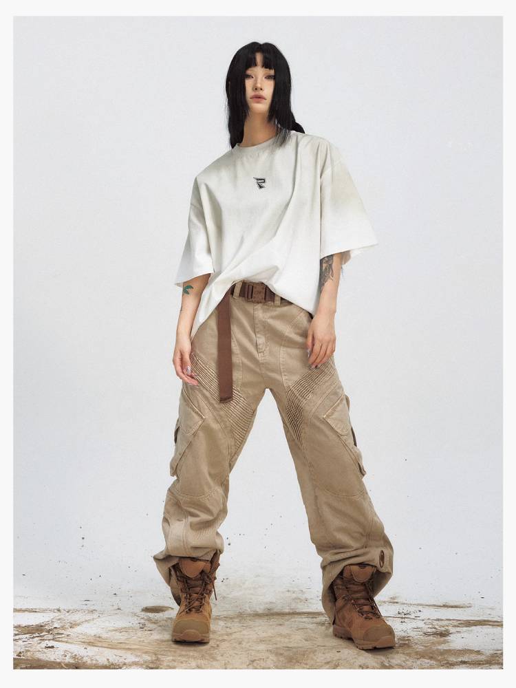 Wash Wide Casual Pants [S0000009195]