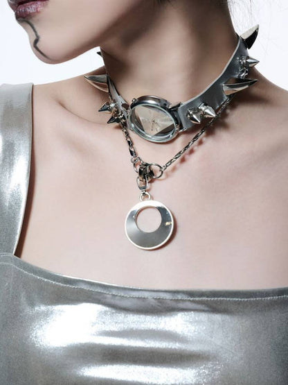 Punk choker chain necklace【s0000008322】