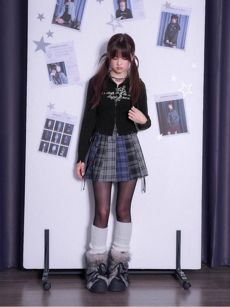 Double zipper knit cardigan【s0000011289】