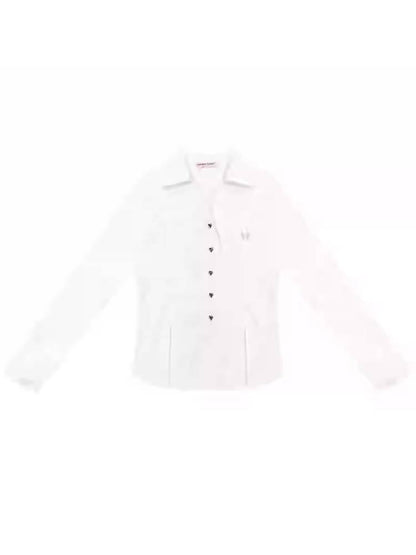 Slim lace long sleeve shirt【s0000011081】