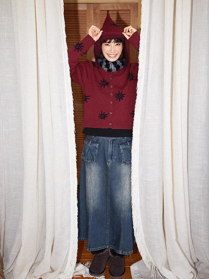 후드 니트 가디건 [S0000011305]