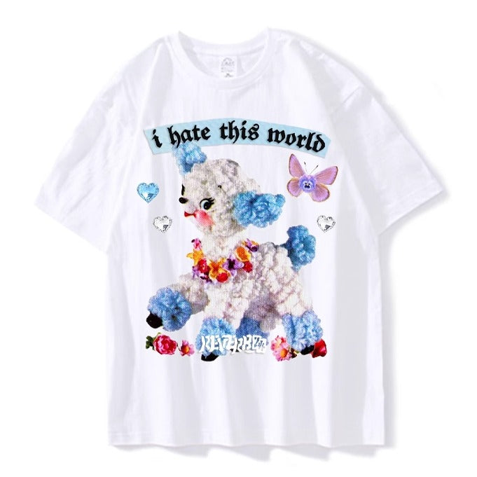 Whimsical Bear Mini-Figure Punk T-Shirt【s0000013930】