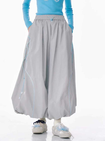 Retro high waist long skirt【s0000010163】