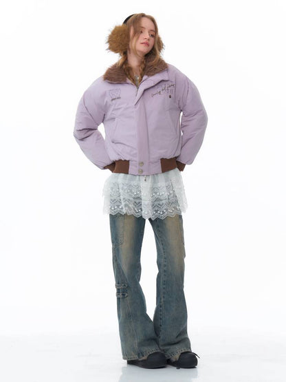 Retro style purple jacket【s0000011077】