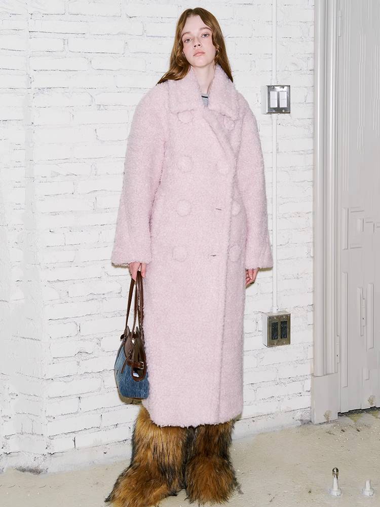 SAKURA PINK WOOL COAT [S0000010836]