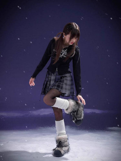 Double zipper knit cardigan【s0000011289】