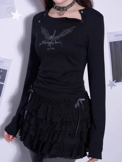 Lace cake skirt dress【s0000011297】