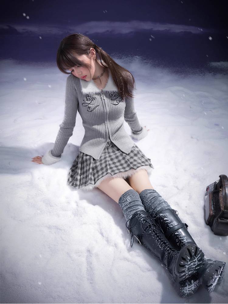 Slim fit knit cardigan【s0000011295】