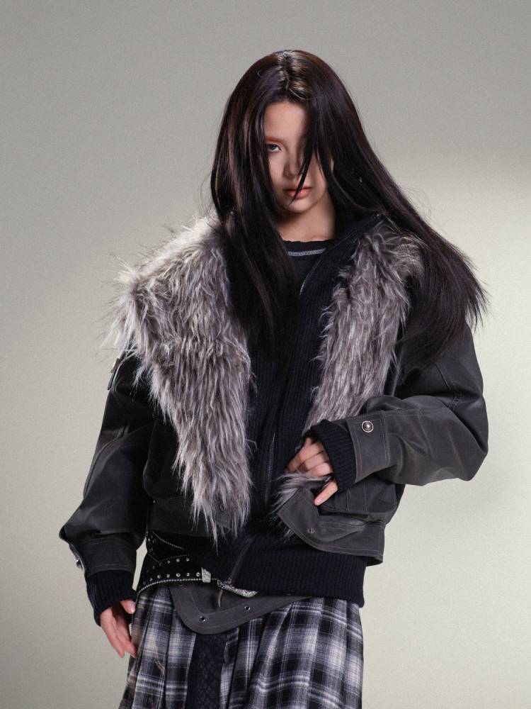 따뜻한 PU 가죽 자켓 [S0000011454]