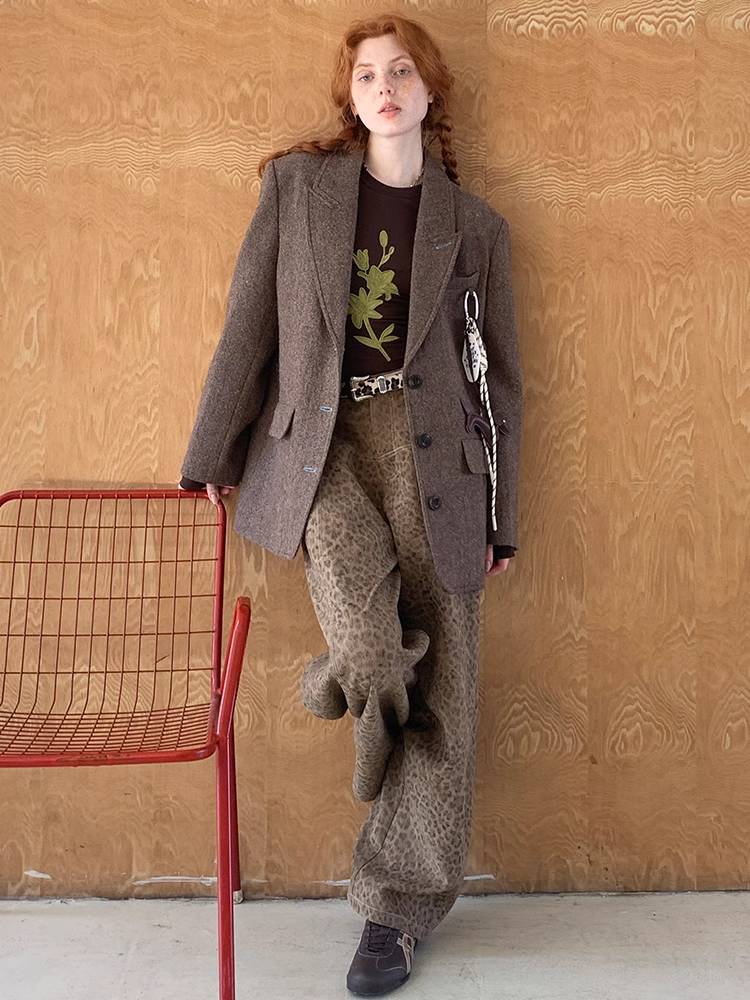 Retro Wool Suit Jacket [S0000010837]