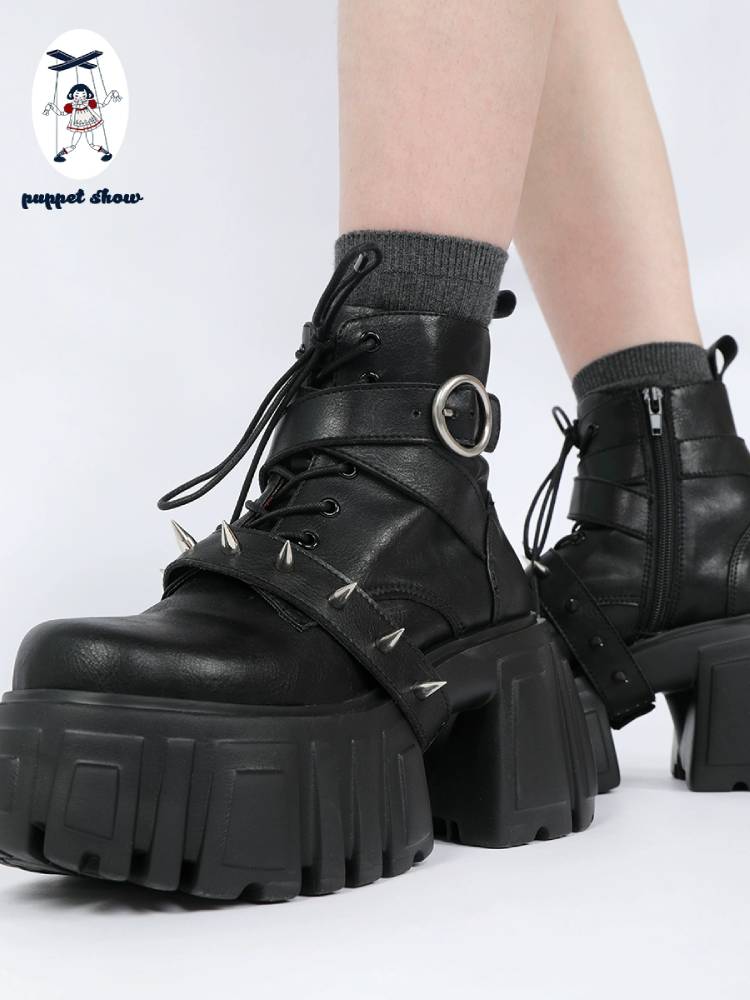 Platform short boots【s0000011440】 – SCULTURE（エスカルチャー）