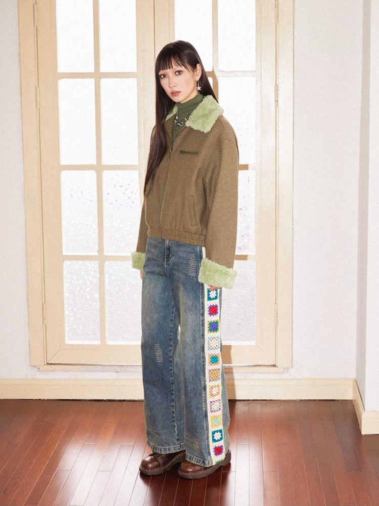 PatchWork Design Retro STRO STRAIGHT JEANS [S0000010713]