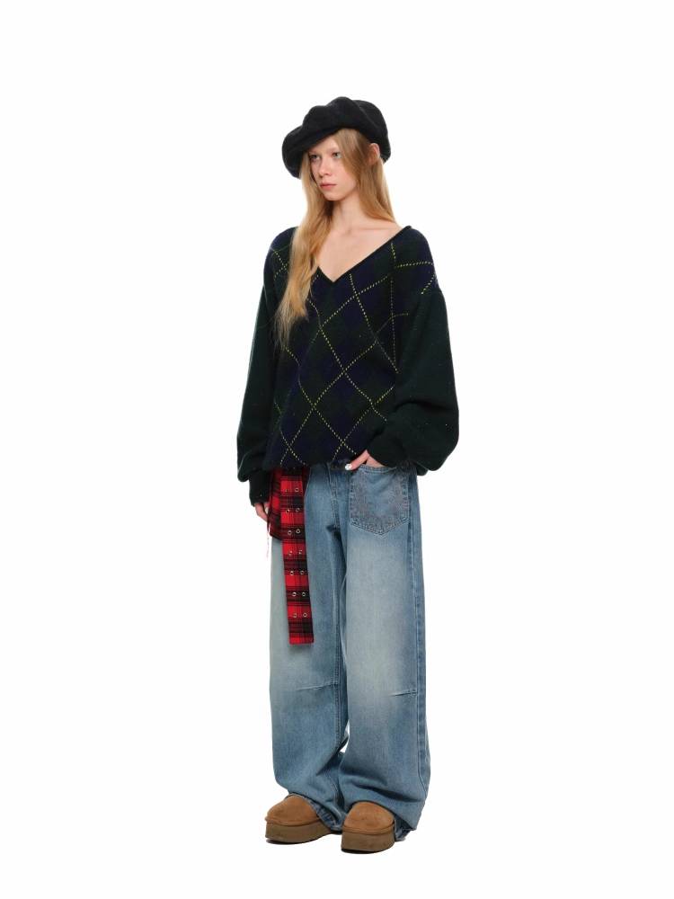 넓은 다리 바지를 씻고 [S0000011371]