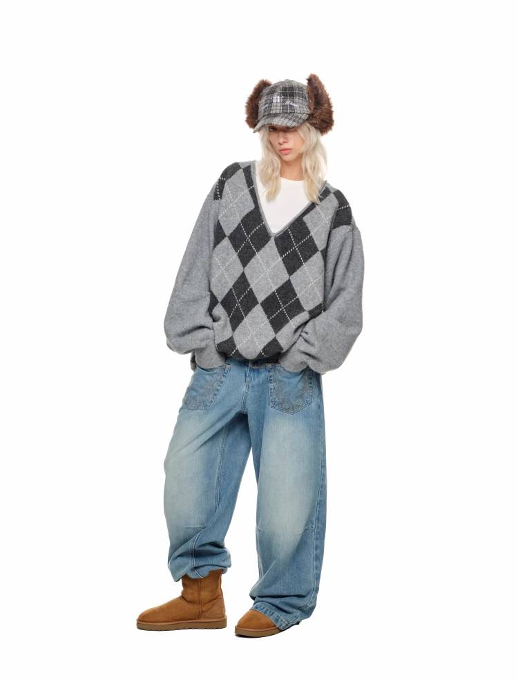 넓은 다리 바지를 씻고 [S0000011371]