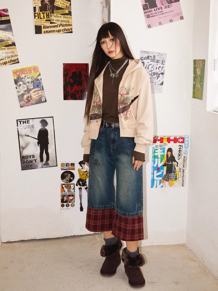 Plaid cropped pants【s0000010364】