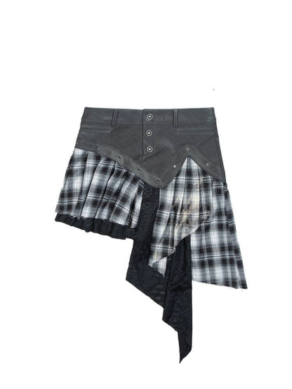펑크 록 주름 스커트 [S0000011455]