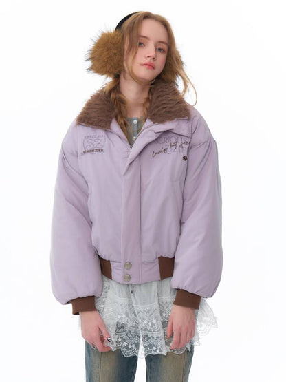 Retro style purple jacket【s0000011077】