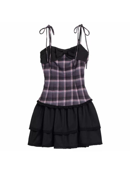 Hot girl suspender dress【s0000007074】