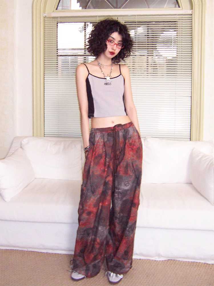 Casual loose printed pants【s0000009627】