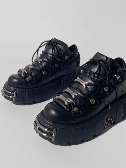 Metal punk style shoes【s0000007558】