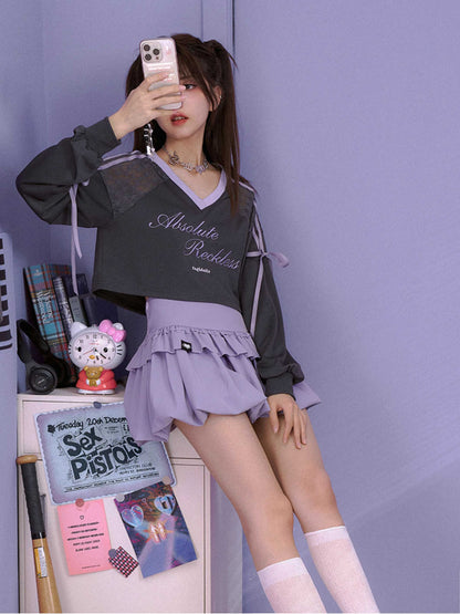 Purple bud skirt【s0000009649】