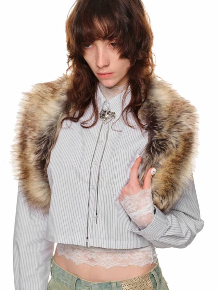 Lace slim fit long sleeve t-shirt【s0000011405】