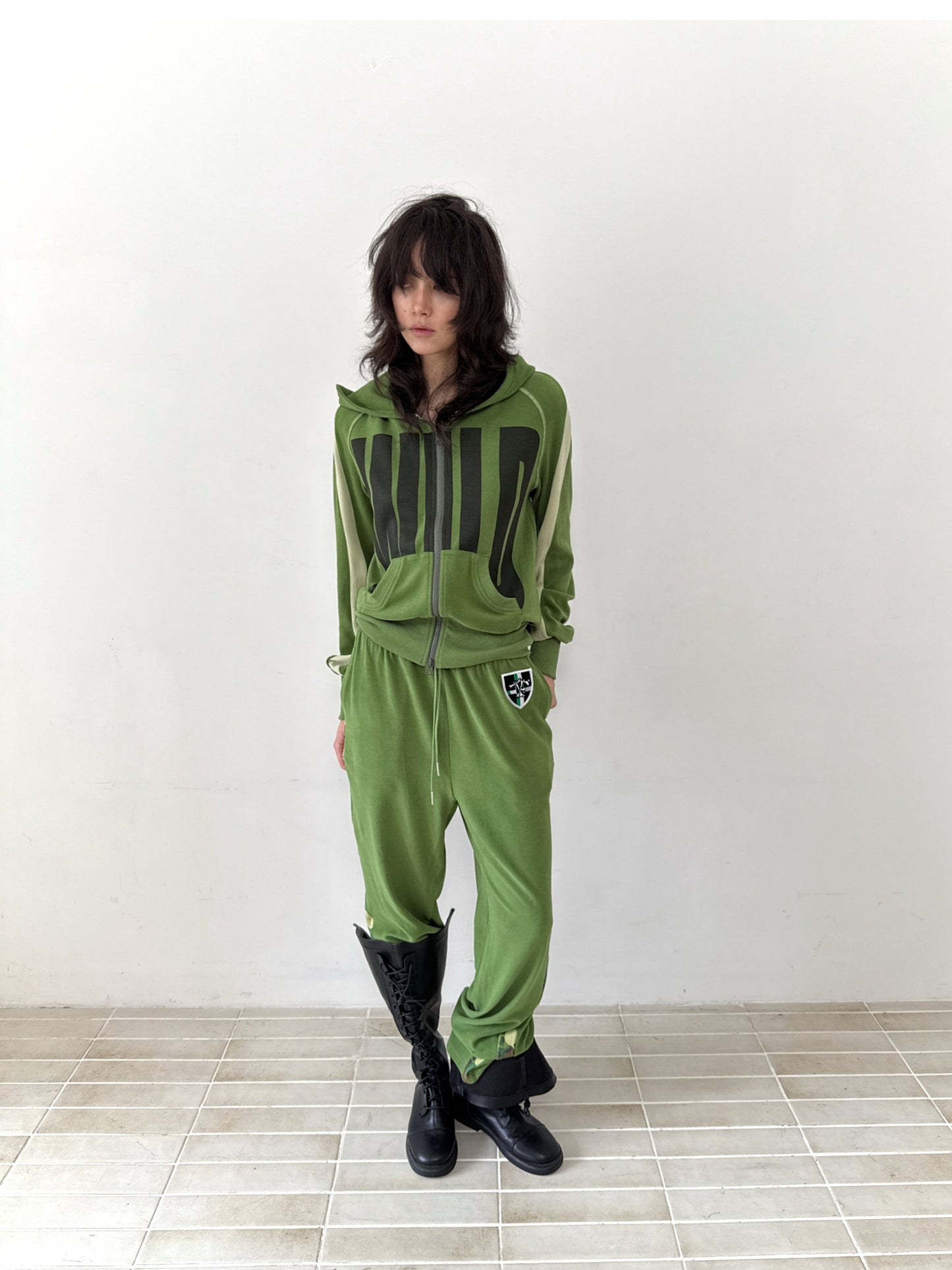 Color-Blocked Relaxed-Fit Hooded Sweatshirt【s0000014209】