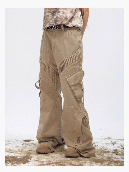 Wash wide casual pants【s0000009195】