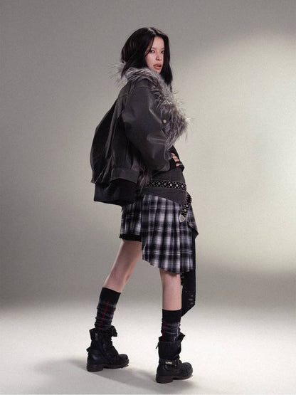 따뜻한 PU 가죽 자켓 [S0000011454]