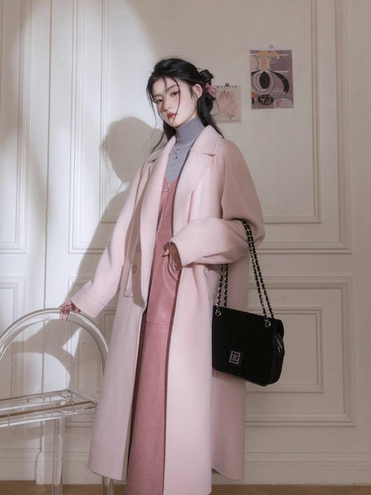 Romantic leather suspender dress【s0000005782】