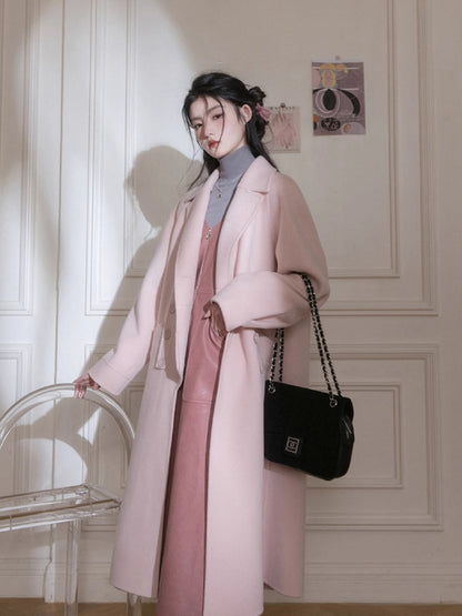 Romantic leather suspender dress【s0000005782】