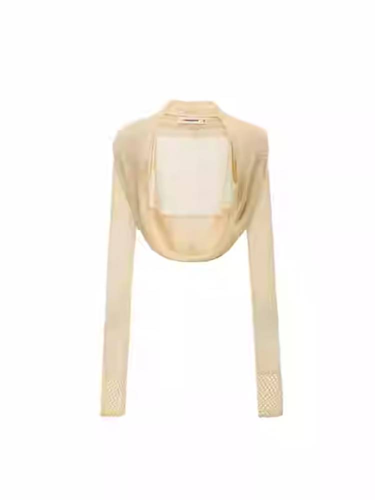 Halter neck vest and loose short cardigan【s0000011398】