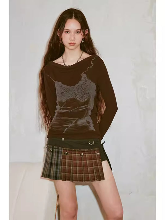 Cheeky D Sim Fit Printe D 셔츠 [S000006423]