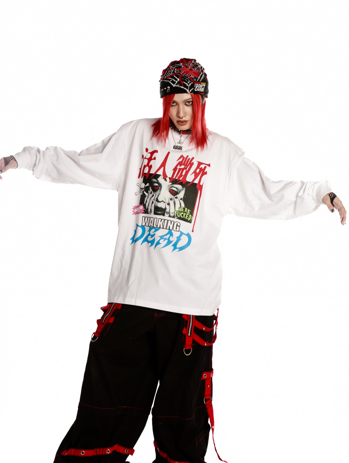 American punk subculture long-sleeved sweatshirt【s0000014376】