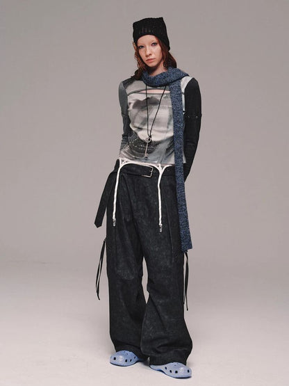 Wide leg casual pants【s0000011463】