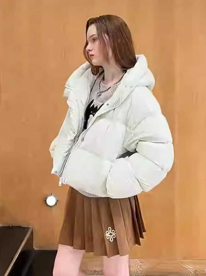 Fluffy Hooded Down Jacket [S0000010806]