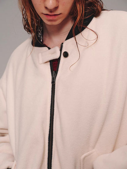 Faux leather reversible jacket【s0000011467】